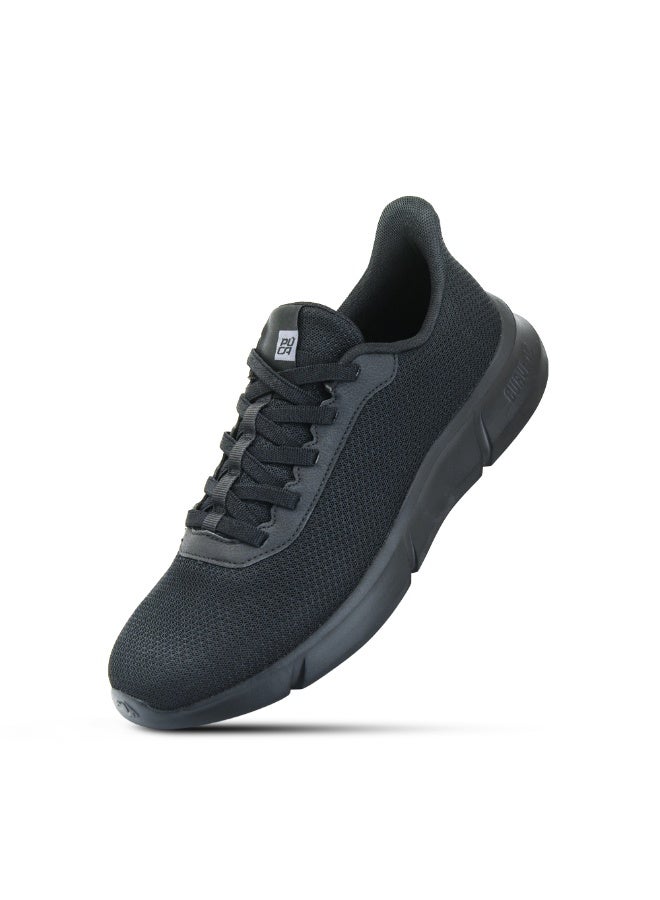 Puca shoes For men | Light weight Breathable stylish men shoes | Stacker Black - Image 1